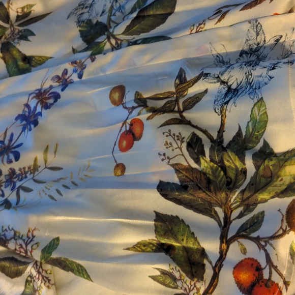 Roberto Cavalli kimono top / belted floral silk blouse / Class Cavalli - Picture 16 of 16